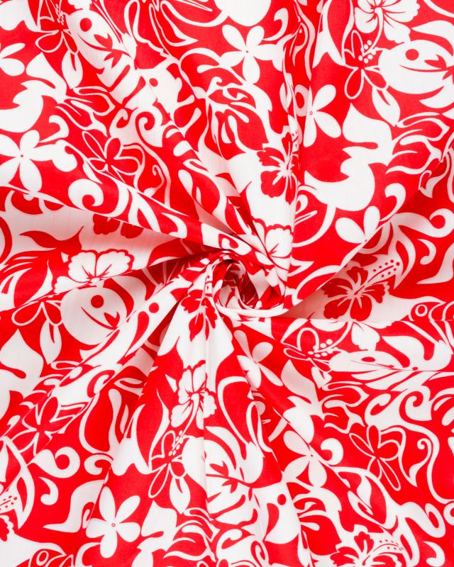 Polynesian fabric ORI Red - Tissushop